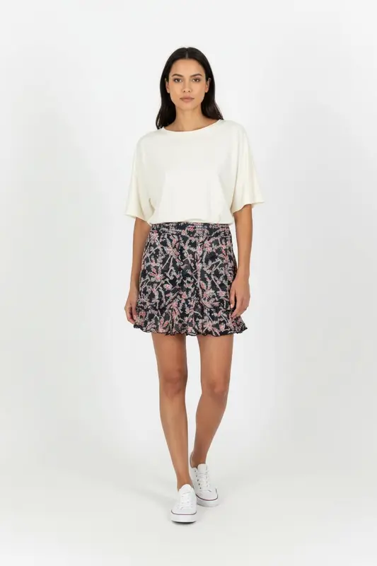 Jupe Volantée Multicolore - Taille M/38