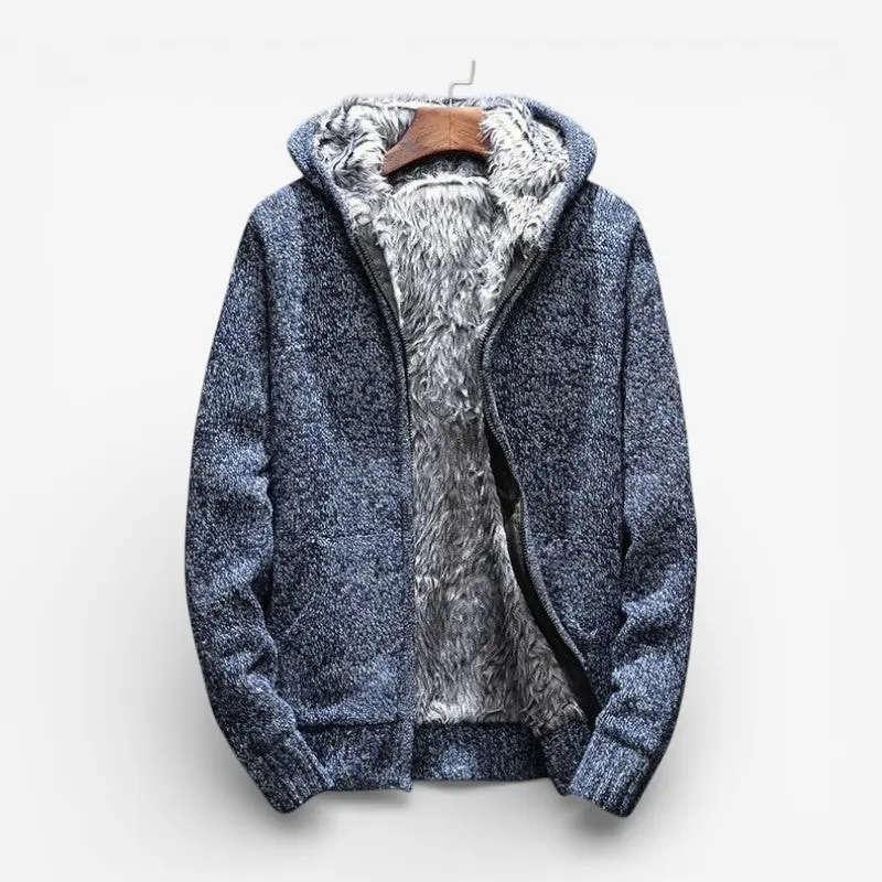 Kael – Veste zippée à capuche à manches longues avec poches latérales