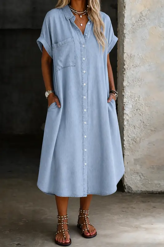 Karen - Robe Chemise Légère