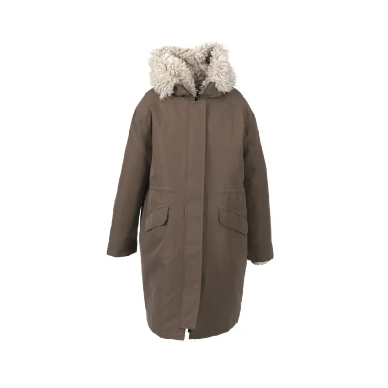 KELLY (REF. 64853) KAKI CLAIR- PARKA LONGUE EN COTON