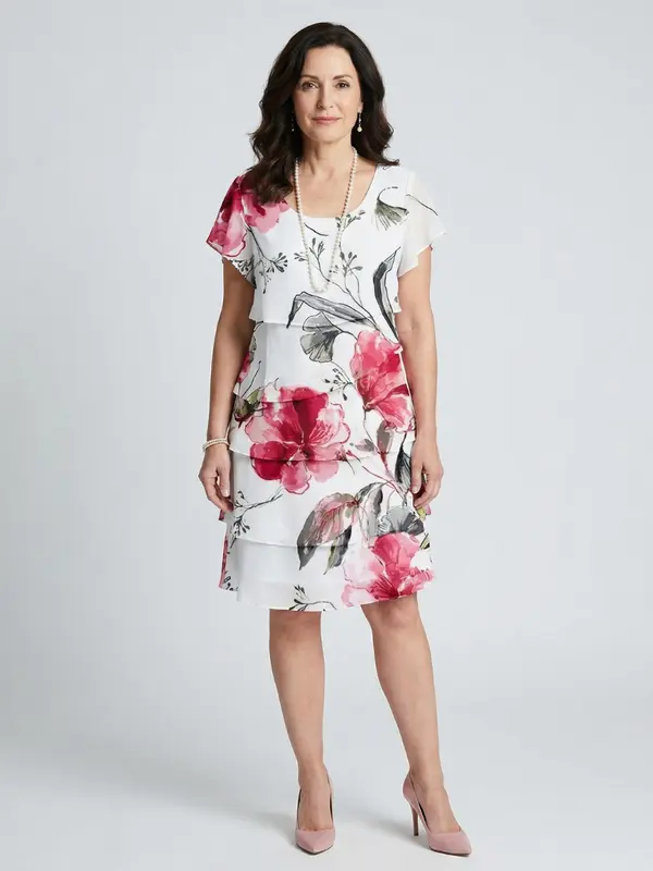 Keoni - Robe Florale Décontractée