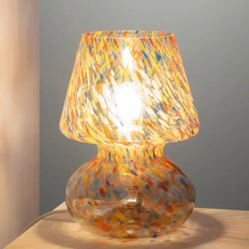 Lampe en verre multicolore pour un éclairage élégant et atmosphérique