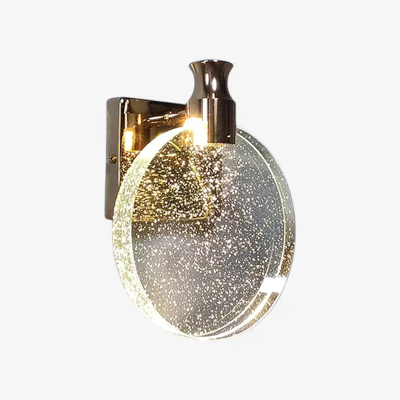 Lampe murale LED ronde en acier