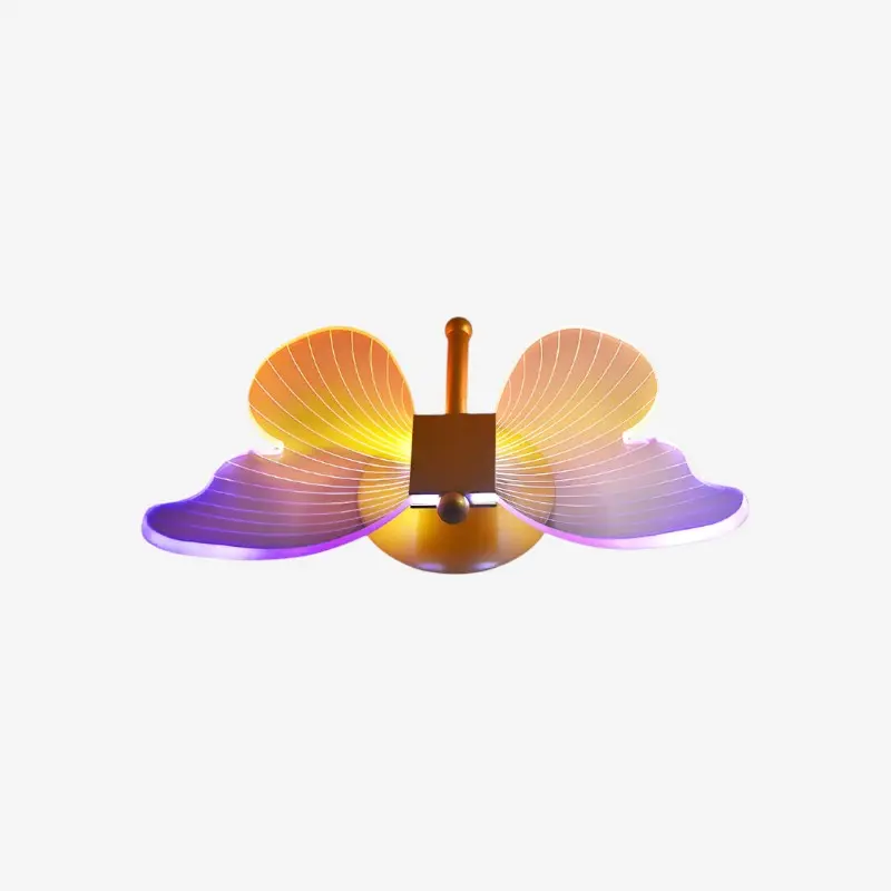 Lampe murale LED suspendue en forme de papillon