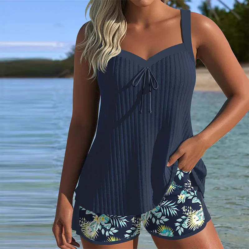 Lana - Tankini Sportif Rayé
