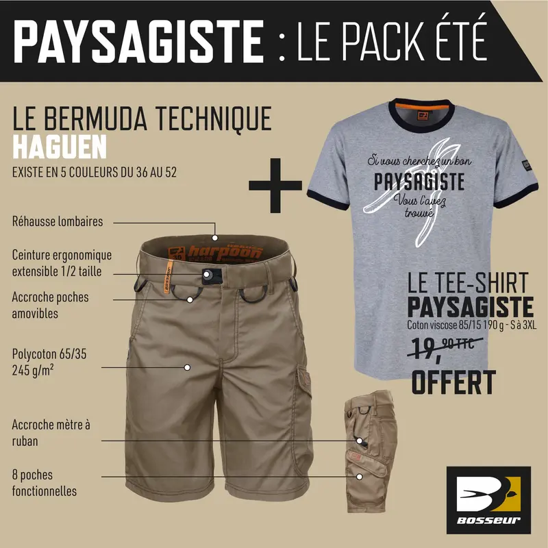 Le pack été paysagiste Bosseur