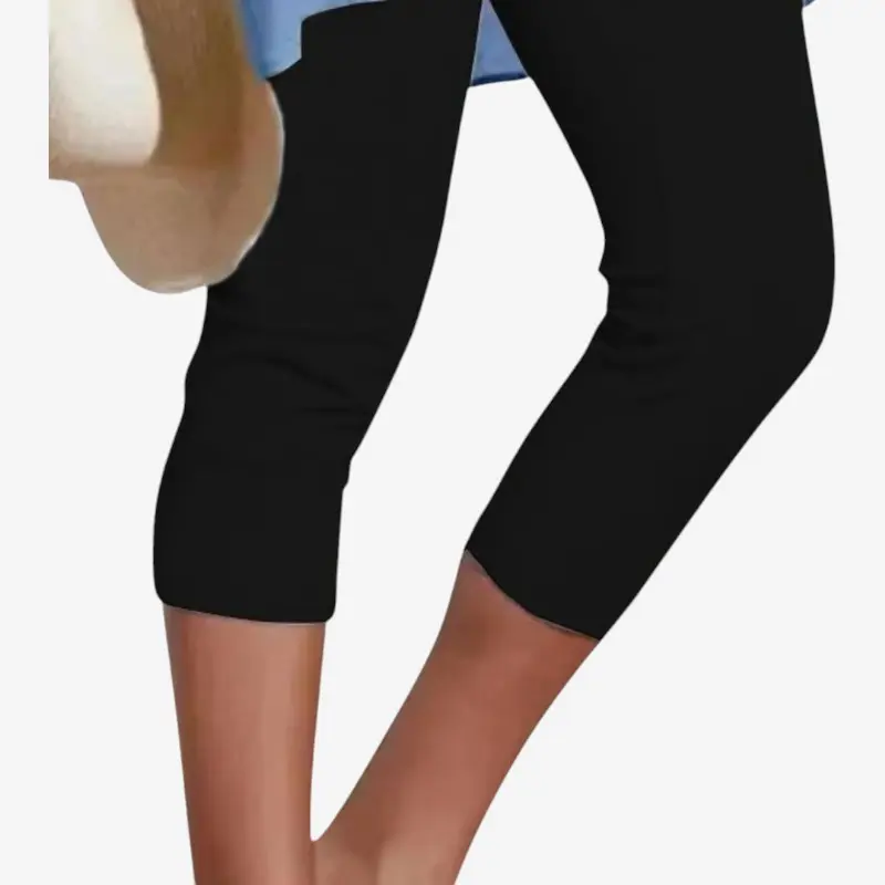Legging capri femme taille haute