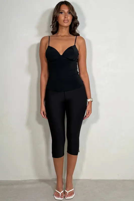 Legging Corsaire Ultra Gainant Femme - Sport Haute Performance