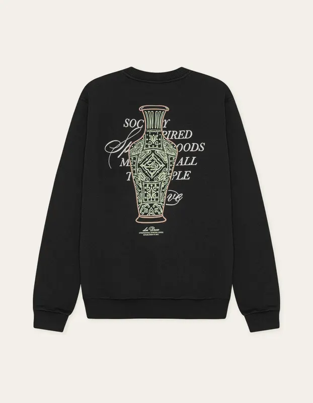 Les Deux BEN FAIENCE SWEATSHIRT Black
