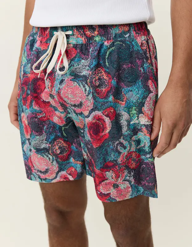 Les Deux BOUQUET AOP SWIM SHORTS Multicolor