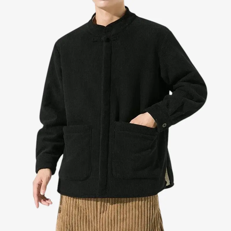 Liam – Veste boutonnée à manches longues et grandes poches