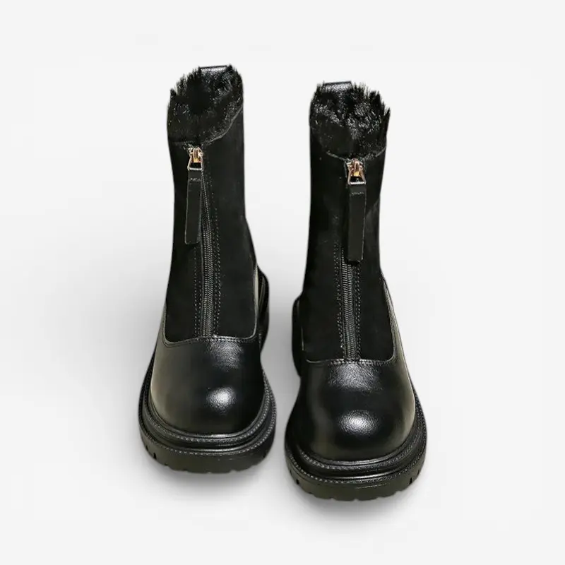 Lillian – Bottines à fermeture éclair sur le devant avec semelle antidérapante