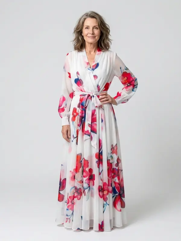 Lillian - Robe Maxi Florale Aérée