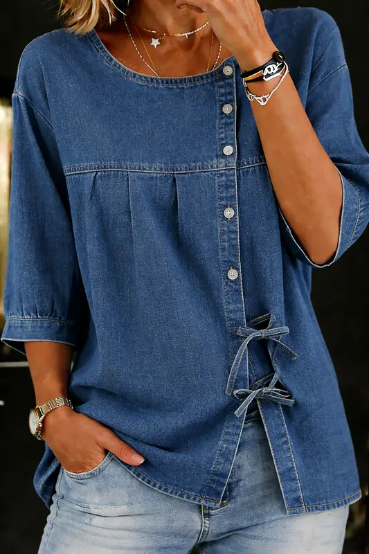 Lily - Blouse Denim Polyvalente