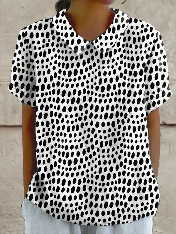Lily - Chemise À Pois Élégante