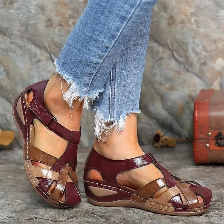 Lily - Sandales compensées légères à brides respirantes