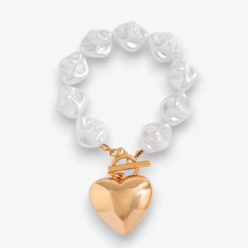 Linda – Bracelet avec pendentif en forme de cœur