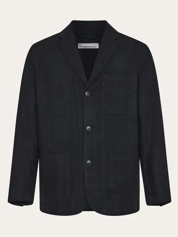Linen blazer - Black Jet