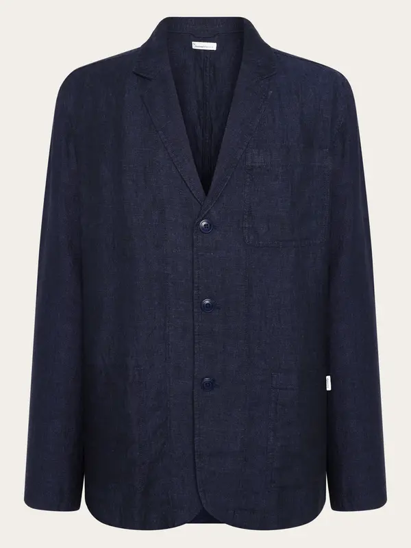 Linen blazer - Yarndyed Total Eclipse
