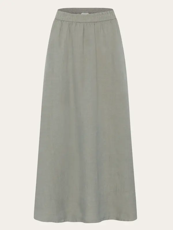 Linen maxi skirt - Yarndyed Twill