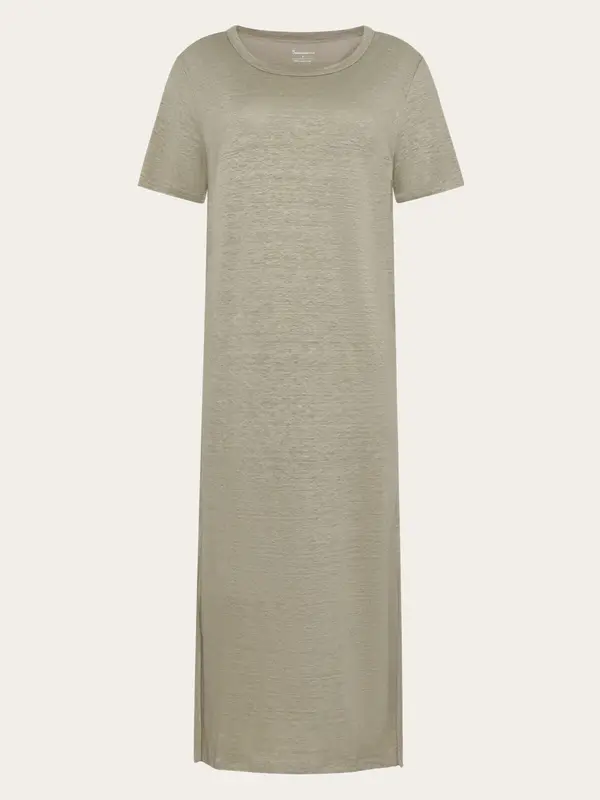 Linen t-shirt dress - Twill