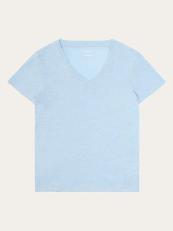 Linen v-neck t-shirt - Skyway