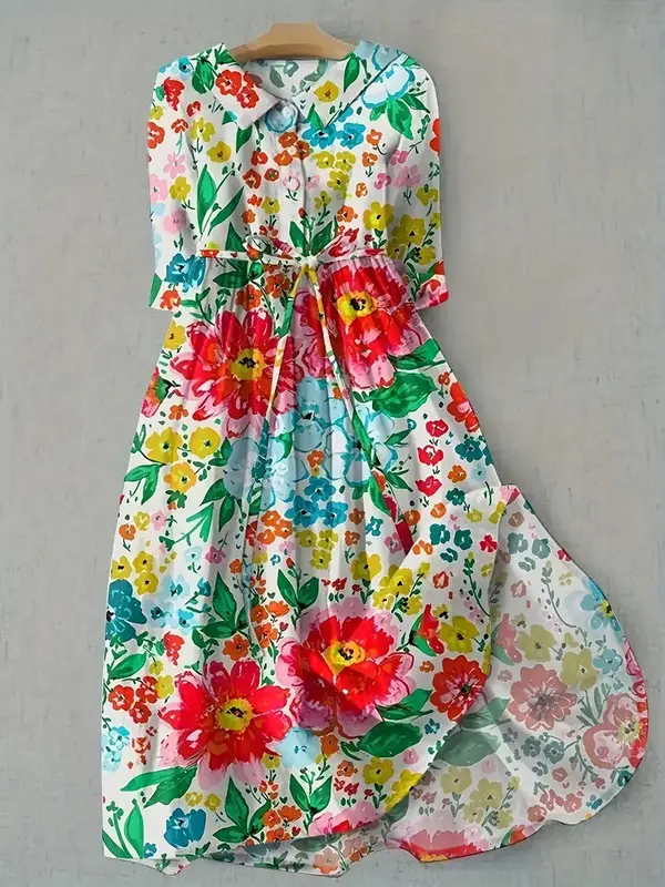Livia - Robe Fleurie Confortable
