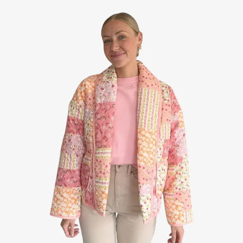 Liyana – Veste imprimée à manches longues et poches latérales