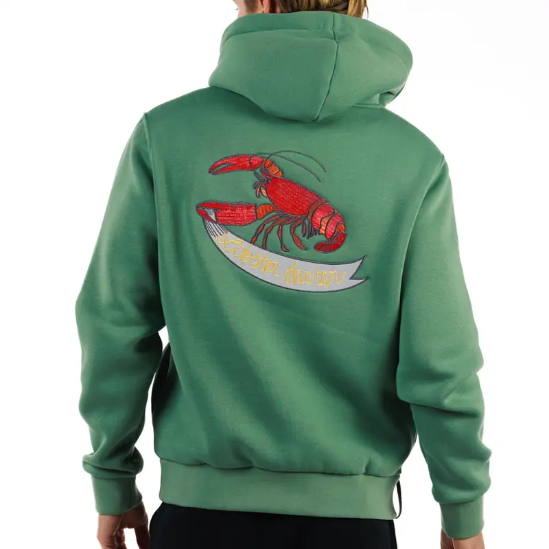 LOBSTER GREEN | Mens Cotton Hoodie