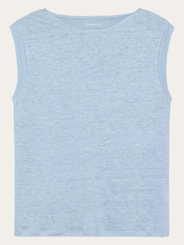 Loose fold up linen t-shirt - Skyway