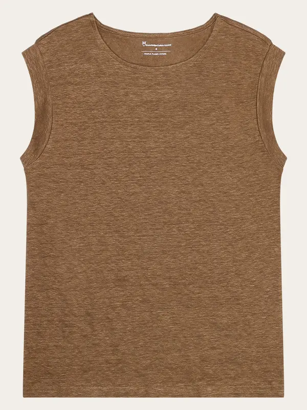 Loose fold up linen t-shirt - Tuffet
