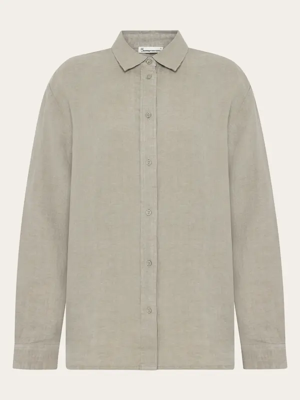 Loose linen shirt - Yarndyed Twill