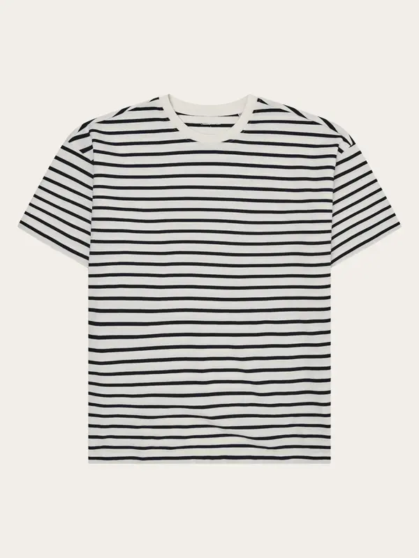 Loose striped t-shirt - Navy