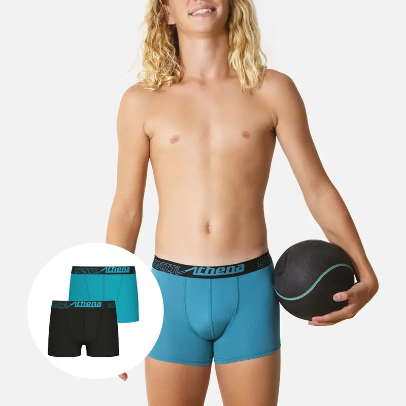 Lot de 2 boxers garçon Ecopack sport Athena