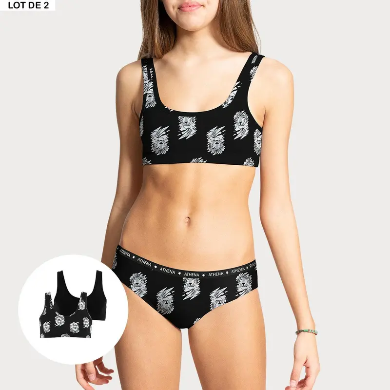 Lot de 2 brassières fille Ecopack Girl Mode Athena Fille