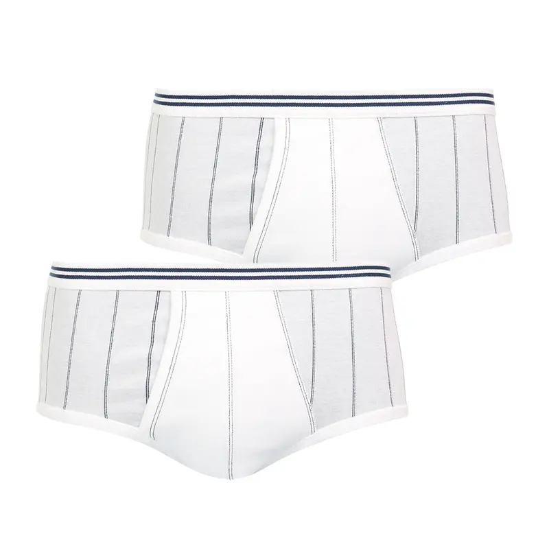 Lot de 2 slips taille haute ouvert Coton mercerisé Eminence