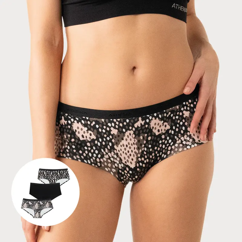 Lot de 3 boxers femme Ecopack Mode Athena