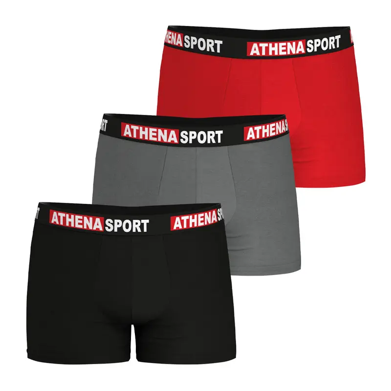 Lot de 3 boxers homme Daily Sport Coton Athena