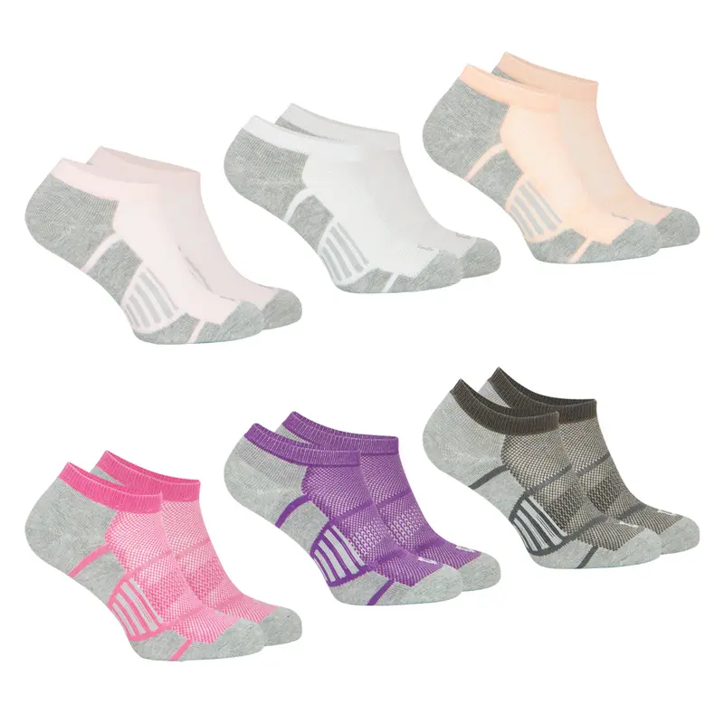 Lot de 6 paires de chaussettes ultra courtes femme Sport Wilson
