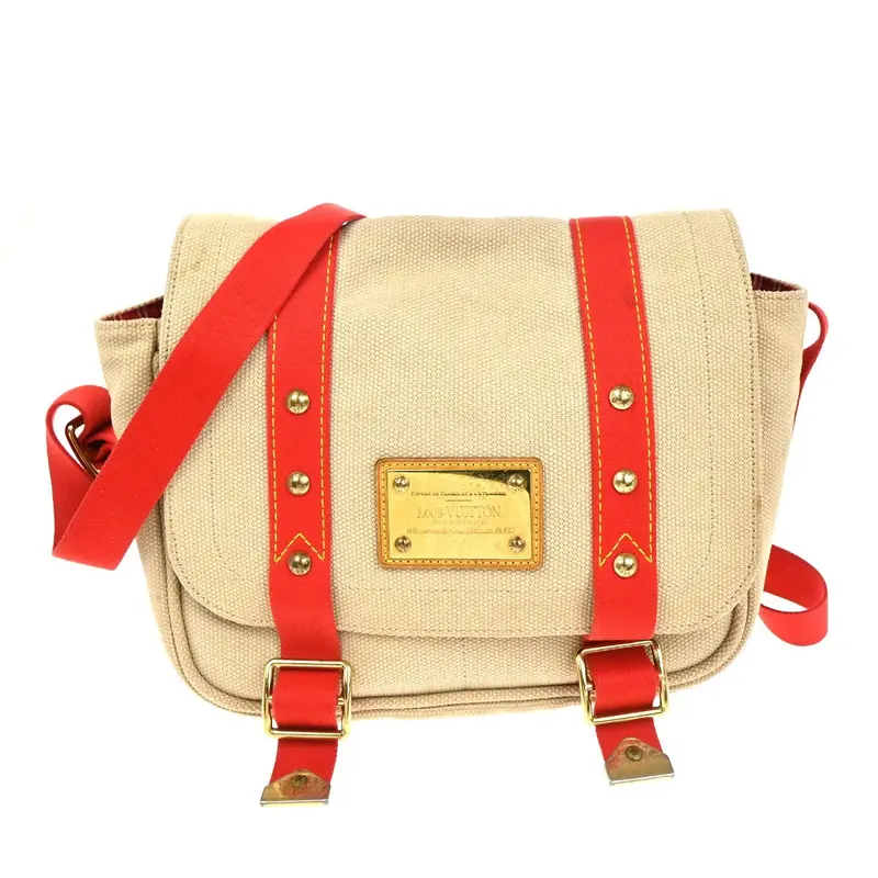 Louis Vuitton Antigua Besace Messenger Bag Canvas