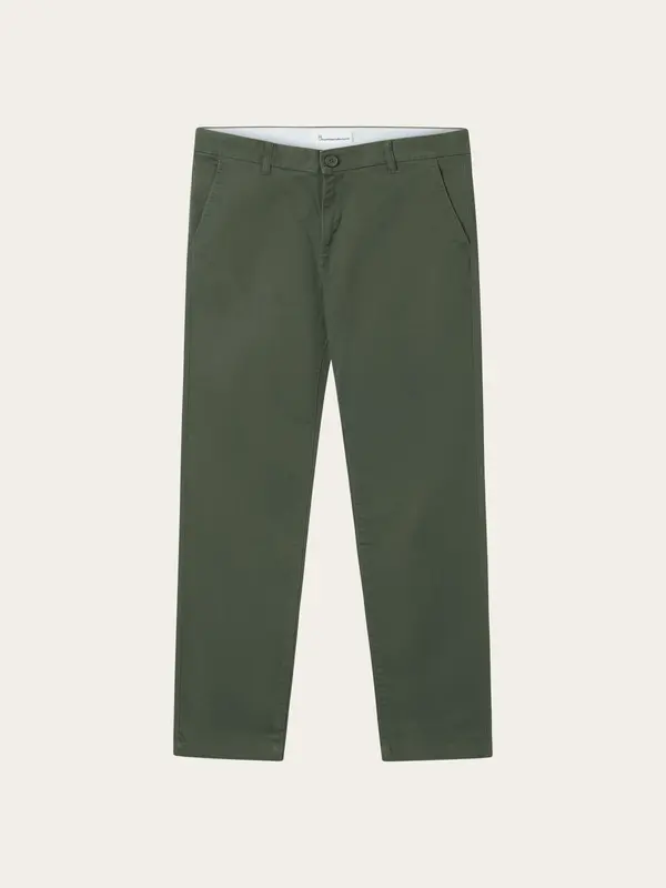 LUCA slim twill chino pants - Forest Night