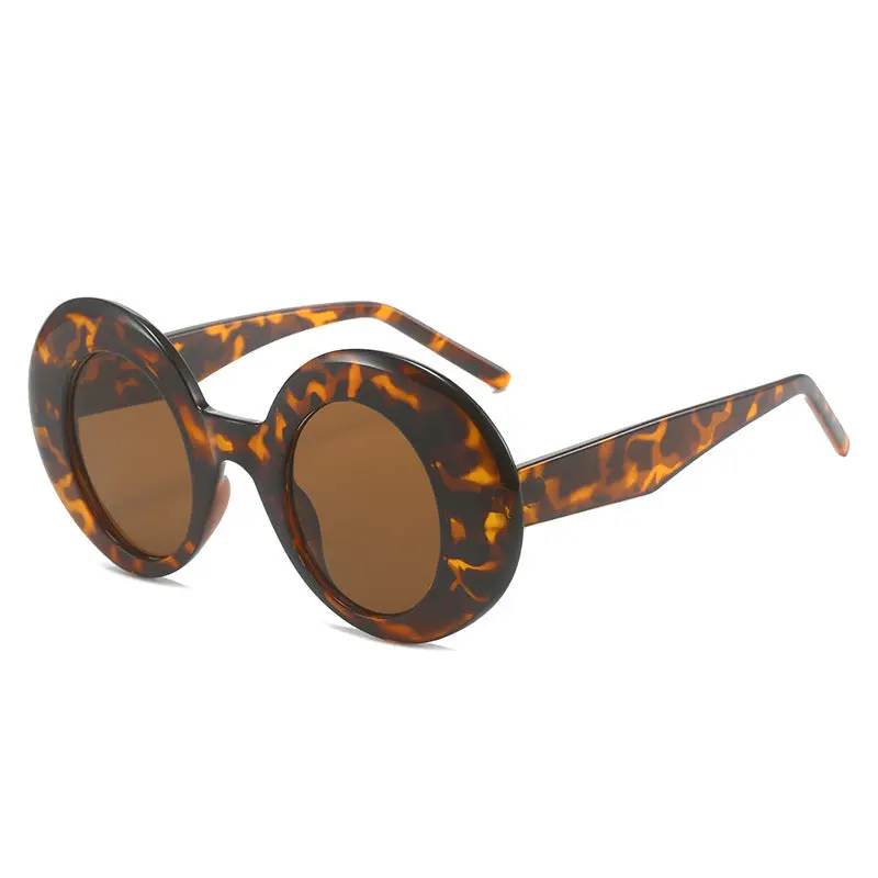 Luna - Lunettes de soleil à monture ovale vintage avec protection UV