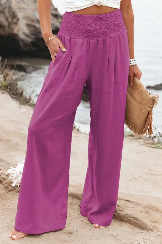 Lunaa - Pantalon ample Lunaa chic et polyvalent, tissu respirant