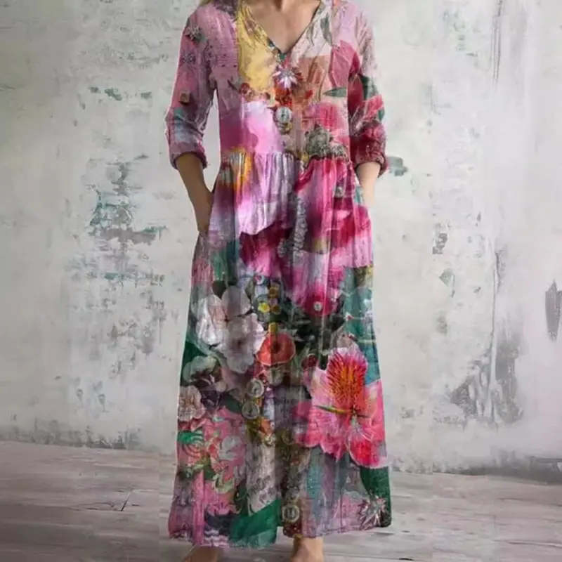 Lynn - Robe Florale Élégante
