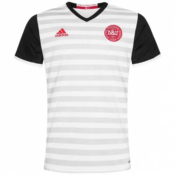 Maillot Adidas Danemark Blanc blanc Noir