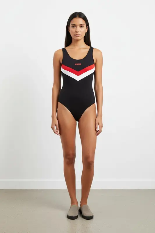 Maillot de bain noir avec détails - Taille M/38
