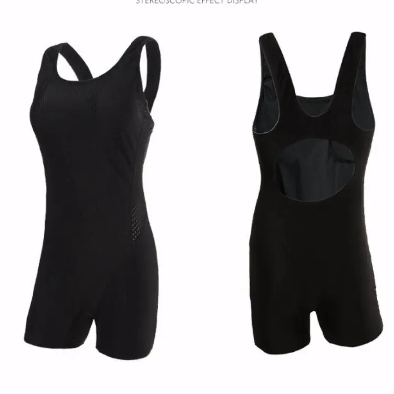 Maillot de bain une pièce femme dos circulaire sans manches