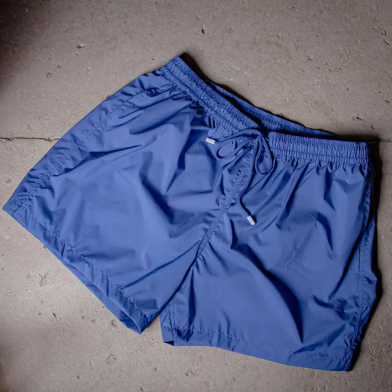Maillot de bain uni bleu ancre