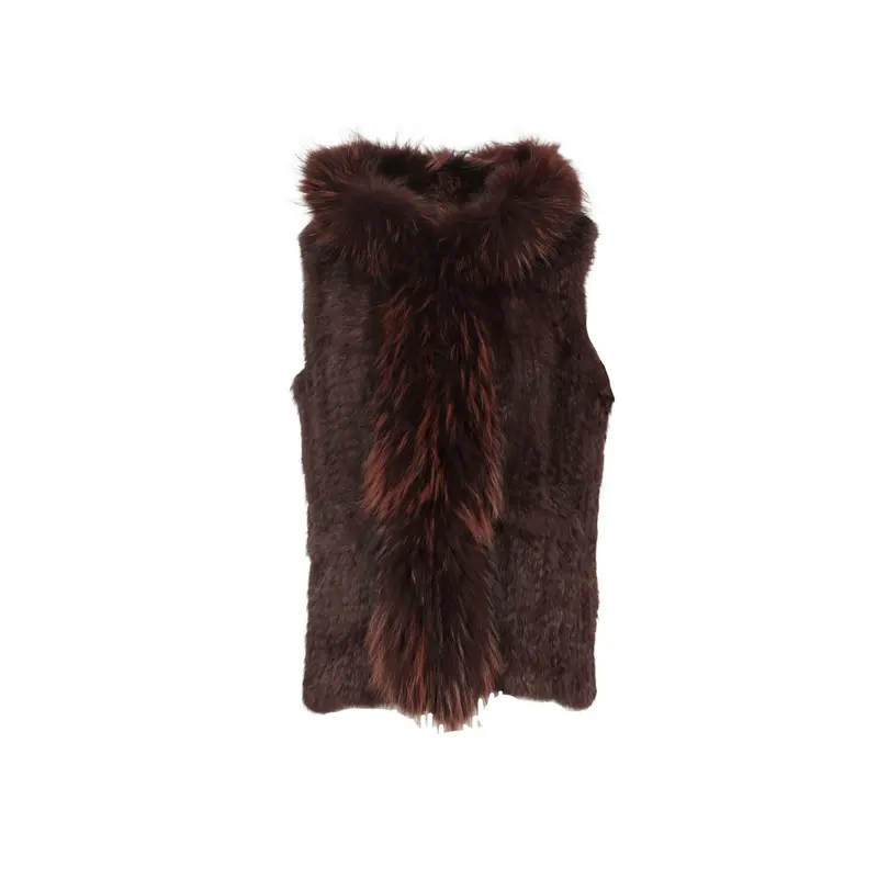 MALIHA (REF. 64900) PORTO - GILET SANS MANCHES EN FOURRURE VÉRITABLE