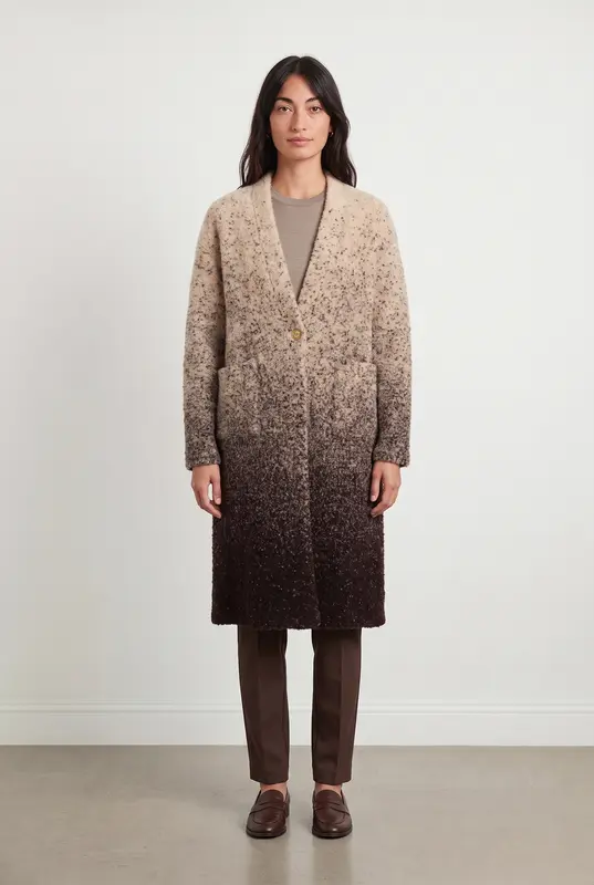 Manteau Beige et Marron - Taille S/36